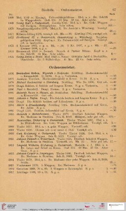 Ordensmeister (Nr. 1876 - 1933)