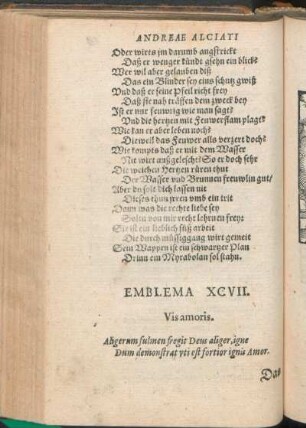Emblema XCVII. Vis amoris.
