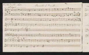 Abendmahls-feyer, Clarinetto I in B