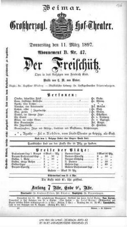 Der Freischütz