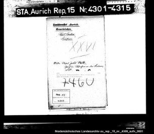 Das Gesuch des Manufakturhändlers Moses Jacob Valk in Emden um Aufnahme in die Krämerzunft