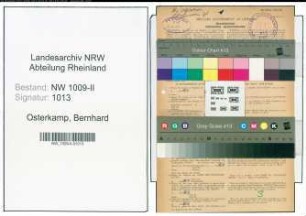 Entnazifizierung Bernhard Osterkamp , geb. 04.01.1914 (Anwaltsgehilfe)