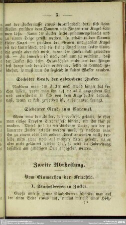 Zweite Abtheilung. Vom Einmachen der Früchte