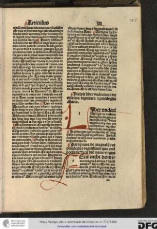 Incipit liber undecimus de maxima dignitate et privilegiis Marie.