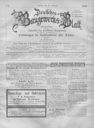 44. Jahrgang. No. 8.