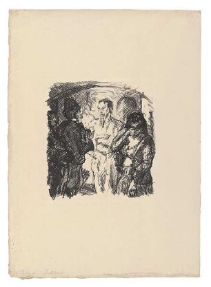 Sechs Lithographien zum Neuen Testament. Blatt 3: Christus und die Sünderin