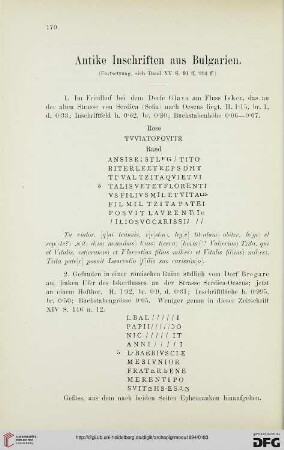 17: Antike Inschriften aus Bulgarien, [3]