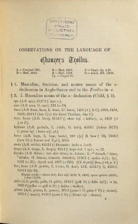 Observations on the language of Chaucer's Troilus