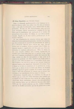 "El alma española" por Ricardo Rojas