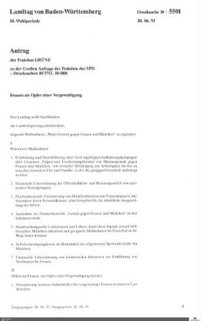 215: Landtag Baden-Württemberg, Beilagen, 1991, Bd. 38