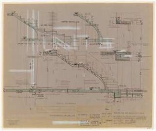 Technische Universität Berlin Elektrotechnische Institute, 2. Bauabschnitt: Treppe, Vordach, Schalplan, Schnitt 1:20