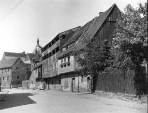 Freiberg (Sachsen), Am Mühlgraben, Gerberhäuser, August 1938