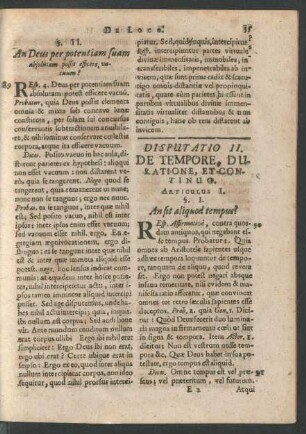 Articulus I. An sit aliquod tempus?
