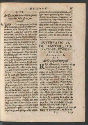 Articulus I. An sit aliquod tempus?