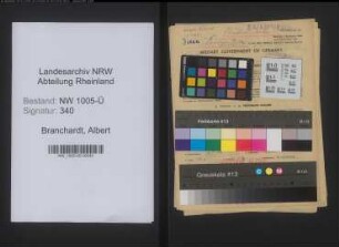 Entnazifizierung Albert Branchardt , geb. 15.01.1904 (Studienrat)