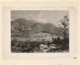 Heidelberg, Stadt und Schloss von Norden