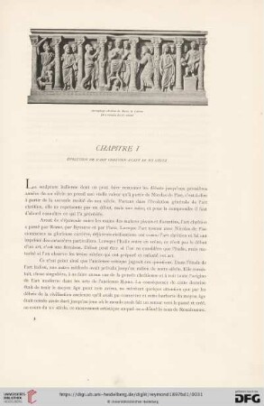 Chapitre I: Évolution de l'art chrétien avant le XII siècle