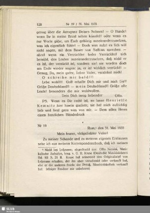 Nr 19. Rom, den 31. Mai 1835