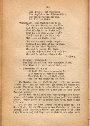 Geschmack.