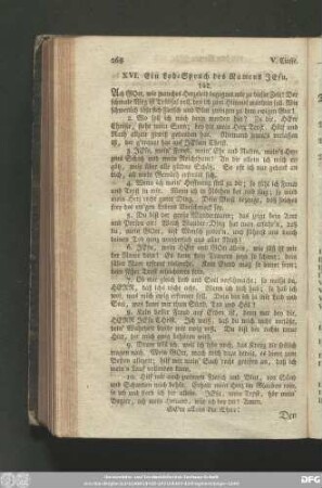 XVI. Ein Lob-Spruch des Namens Jesu.