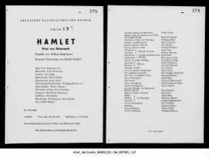 Hamlet Prinz von Dänemark