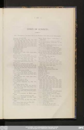 Index Of Subjects.
