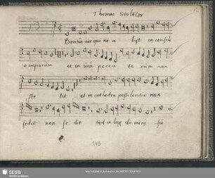 Thomas Stoltzer: Beatus vir qui non abiit