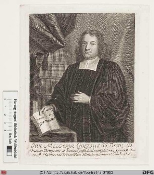 Bildnis Johann Melchior Goeze d. Ä.
