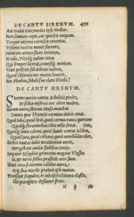 De Cantu Sirenum.