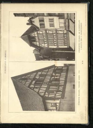 Türkheim (Elsass), vordere Gasse. 1713. / Strassburg (Elsass), am Kleberplatz. 2. Hälfte des 17. Jahrhunderts.