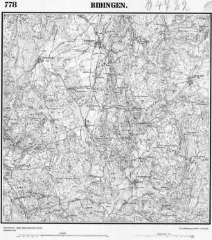 778 Bidingen [Topographische Karte von Bayern 1:25.000 (Positionsblätter)]