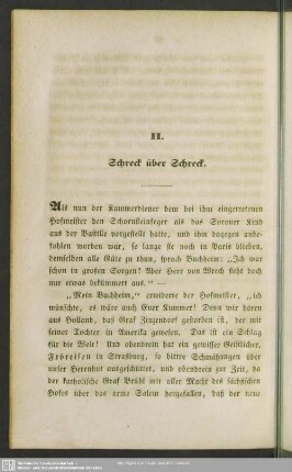 II. Schreck über Schreck