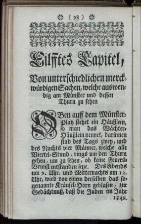 Eilfftes Capitel, [...].