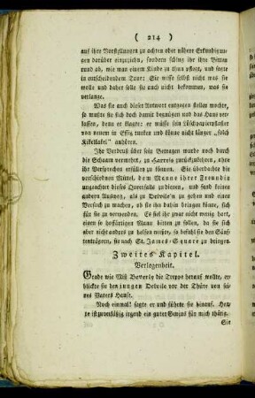 Zweites Kapitel. Verlegenheit.