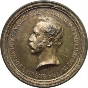 Kaiser Alexander II. - Neueröffnung der Medizinisch-Chirurgischen Akademie in Warschau