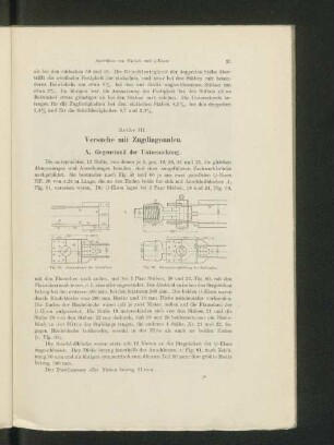 Reihe III. Versuche mit Zugdiagonalen.