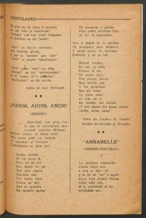 "Annabelle" : (Shimmy-fox-trot