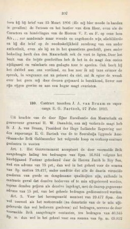 110. Contract tusschen J. A. van Braam en supercarga E. G. Bartsch, 27 Febr. 1810