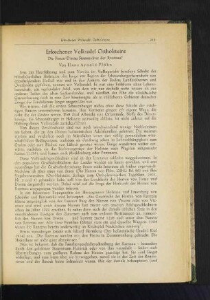 Erloschener Volksadel Ostholsteins