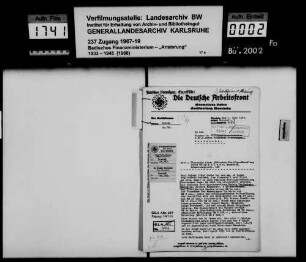 Westheimer, Ludwig, Textilgroßhandlung in Mannheim Bewerber: Willy Kaiser in Mannheim
