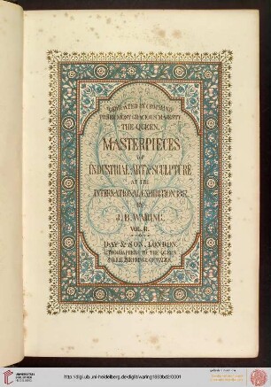 Band 2: Masterpieces of industrial art & sculpture at the international exhibition, 1862: in three volumes