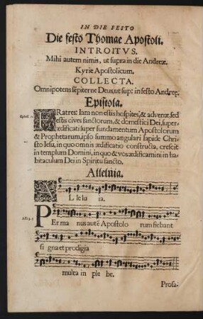 Die festo Thomae Apostoli.