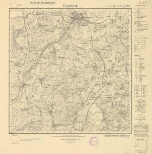 1729 (alte Nr.: 429) Lütjenburg, Meßtischblatt (4cm - Karte)