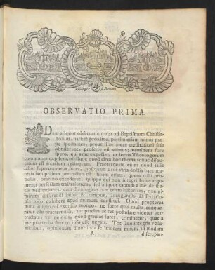 Observatio Prima.