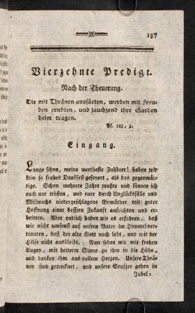 157-170, Vierzehnte Predigt. Nach der Theuerung