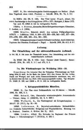 7a. Die Württemberger im Weltkrieg 1914-1918