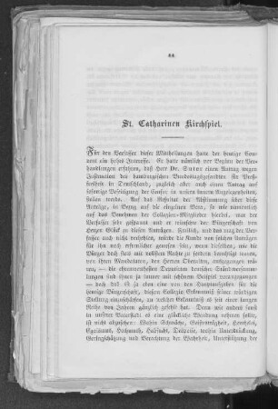 St. Catharinen Kirchspiel.