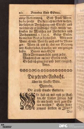 Die zehende Andacht. Uber die fünffte Bitte.