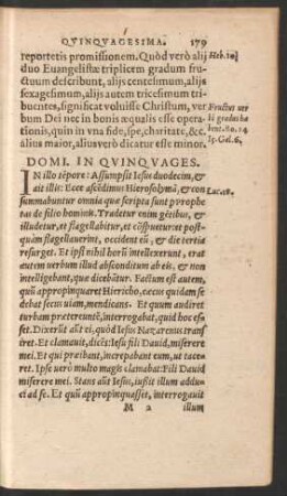 Domi. In Quinquages.