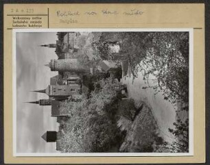 Blick auf die Altstadt Bautzen : Pohlad na stare město Budyšina.